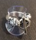 Photo13: Old Bulldog With Skull Triangle Wire O-ring & T-bar Ring
