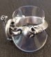 Photo12: Old Bulldog With Skull Triangle Wire O-ring & T-bar Ring