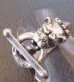 Photo9: Old Bulldog With Skull Triangle Wire O-ring & T-bar Ring