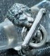 Photo11: Lion With Skull Triangle Wire O-ring & T-bar Ring