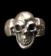 Photo1: Single Skull Ring (1)