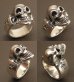 Photo3: Single Skull Ring (3)