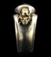 Photo1: Gothic ring with 18karat T-bar skull (1)