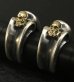 Photo15: Gothic ring with 18karat T-bar skull