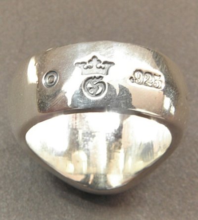 Photo2: Cross Oval Signet Ring