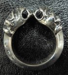 More Photo1: Quarter Old Bulldog Triangle Wire Bangle Ring