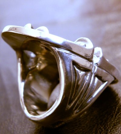 Photo3: Sculpted Oval Ring