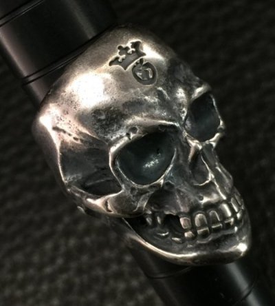 Photo2: Medium Large Skull Ring with Jaw