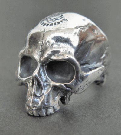 Photo2: Half Large Skull Ring Without Jaw