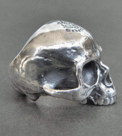 Photo5: Half Large Skull Ring Without Jaw