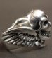 Photo3: Wing Skull Ring