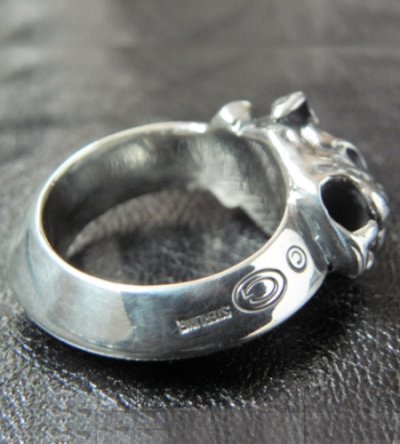 Photo5: Single Old Bulldog Triangle Wire Bangle Ring