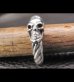 Photo16: Quarter Skull With Cable Wire Bangle Ring