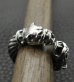 Photo8: Quarter Bolo Neck Bulldog Cable Wire Bangle Ring