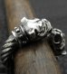 Photo20: Quarter Bolo Neck Bulldog Cable Wire Bangle Ring