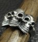 Photo14: Half Triple Skull With Half Triangle Wire Ring