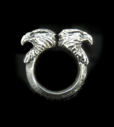 Photo1: Quarter Eagle With Half Triangle Wire Ring