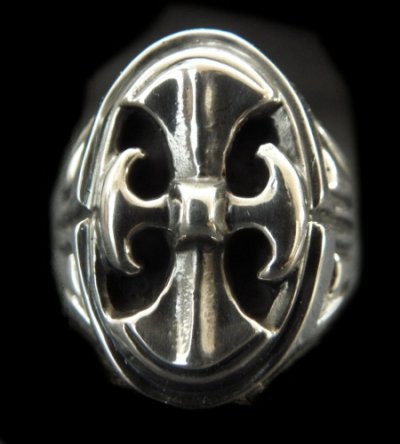 Photo1: Battle-Ax Large Signet Ring