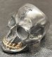 Photo15: Black Large Skull With 18k Gold Teeth Ring