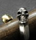 Photo10: Gold & Silver Skull With Triangle Wire Ring