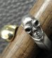 Photo8: Gold & Silver Skull With Triangle Wire Ring