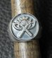 Photo4: Battle-Ax Round Stamp Ring