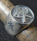 Photo5: Battle-Ax Round Stamp Ring