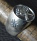 Photo6: Battle-Ax Round Stamp Ring