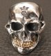 Photo3: Medium Large Skull 18k Gold Teeth Ring with Jaw