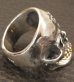 Photo12: Medium Large Skull 18k Gold Teeth Ring with Jaw