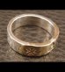 Photo10: 18k Gold Triple Solder On Flat Bar Ring