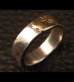 Photo6: 18k Gold Triple Solder On Flat Bar Ring