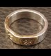 Photo12: 18k Gold Triple Solder On Flat Bar Ring