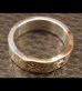 Photo11: 18k Gold Triple Solder On Flat Bar Ring