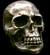 Large Skull With Joe War Ring