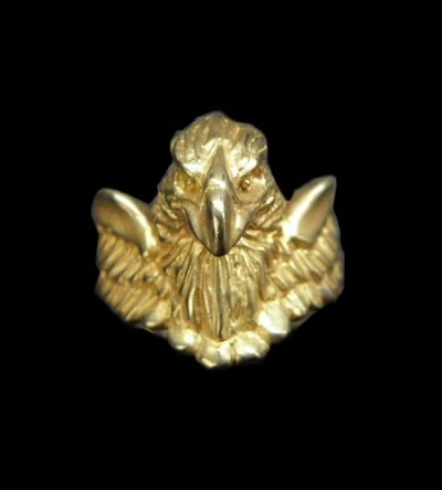 Photo1: Gold Half Eagle With Wing Ring