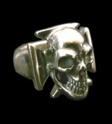 Skull Iron Cross Ring