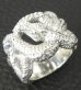 Photo5: Snake Ring (Platinum Finish)