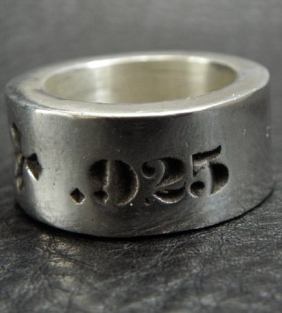 Photo2: Wide G&Crown Gothic Cigar Band Ring