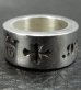 Photo14: Wide G&Crown Gothic Cigar Band Ring