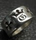 Photo13: Wide G&Crown Gothic Cigar Band Ring