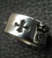 Photo8: Wide G&Crown Gothic Cigar Band Ring