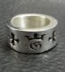 Photo7: Wide G&Crown Gothic Cigar Band Ring