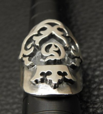 Photo2: Large Raised Atelier Mark Ring