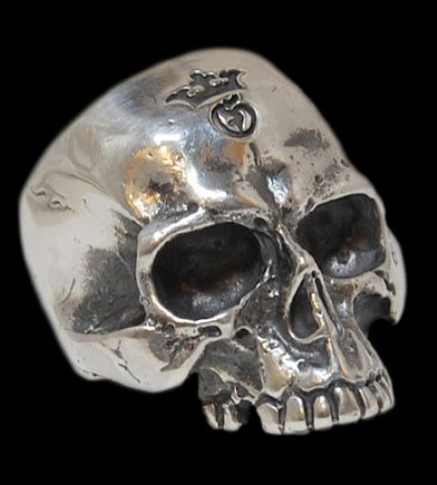 Photo1: Large Skull Ring Without Jaw