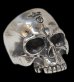 Photo1: Large Skull Ring Without Jaw (1)