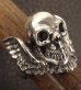 Photo11: Skull Wing Ring