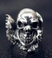 Photo2: Skull Wing Ring (2)