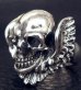 Photo6: Skull Wing Ring