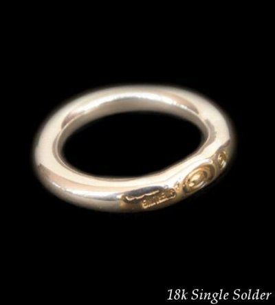 Photo1: 18karat soldered G-stamp Ring